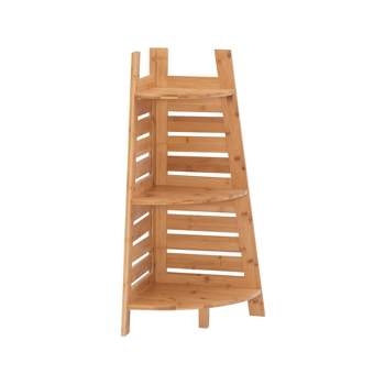 Bracken Bamboo Corner Shelf Natural - Linon