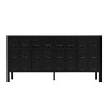 TIRAMISUBEST Stylish Storage Cabinet Sideboard Wooden Cabinet with Unique Geometric Circle Door Design - 4 of 4