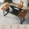 Pinmoco 63" Executive Desk, Large Writing Desk with Metal Frame - 3 of 4