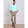 INSPIRE CHIC Men's Button Down Long Sleeve Business Pattern Dress Shirt - 2 of 4