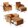 3-in-1 Sofa Bed with Wing Table, USB Ports, and Adjustable Backrest - 2 of 4
