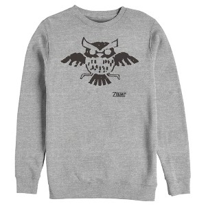 Men's Nintendo Legend of Zelda Link's Awakening Owl Hieroglyphic Sweatshirt - 1 of 3