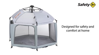 Aqua Blue Portable Mesh Dome Play Yard