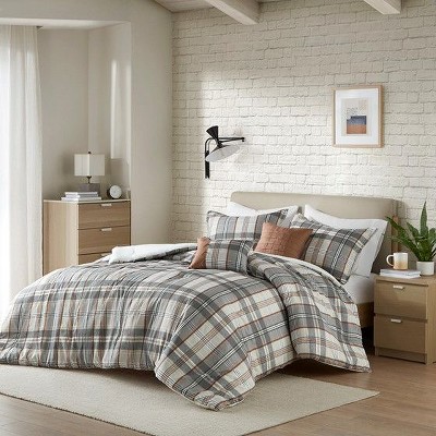NicBex Polyester Twin/Twin XL Plaid Bed Set,Comfort Sheets Set for Bedroom