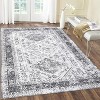 Washable Oriental Rug Non-Slip Ultra-Soft Vintage Medallion Low Pile Carpet Foldable for Living Room Bedroom Dorm - 2 of 4