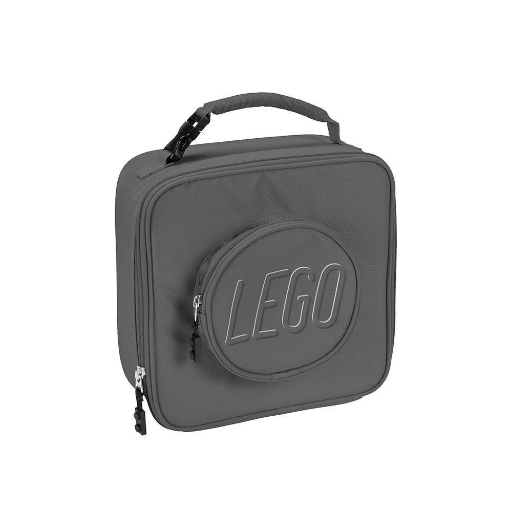 Photos - Serving Pieces Lego Brick Lunch Bag - Gray 