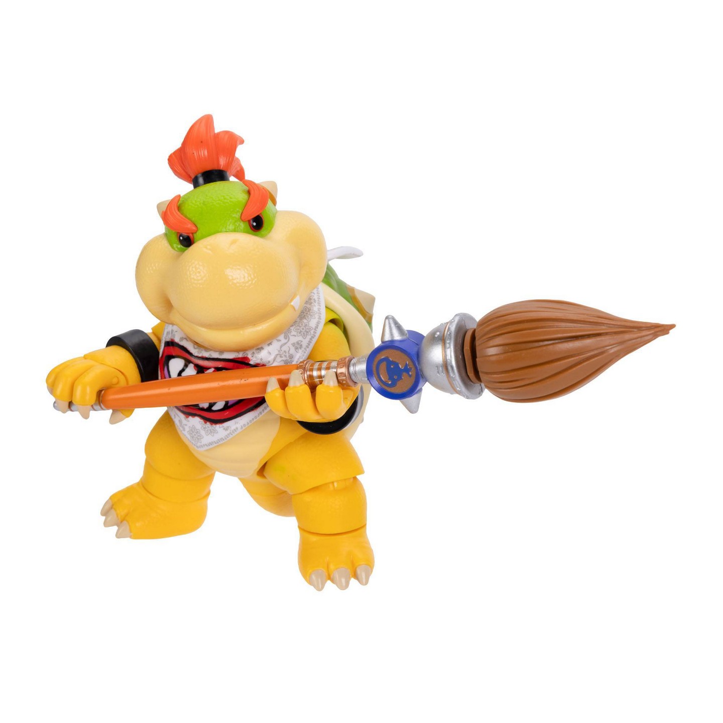Детские фигурки Nintendo The Super Mario Galaxy Movie - 5” Figure Series – Bowser Jr. Figure with Paint Brush Accessory — фото 4