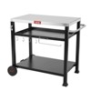 3Shelf Outdoor Grill Table Pizza Oven Table for Outside Movable Grill Cart with Wheels Indoor Outdoor Cooking Station - 2 of 4
