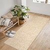 2x6 Washable Kitchen Modern Abstract Runner Rug for Hallway Beige Contemporary Solid Rug Non-Slip Foldable Aesthetic Accent Floor Carpet for Bedroom - 3 of 4