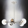 Urban Ambiance Luxury Minimalist Indoor Chandelier,  5-7/8''H x 28"W x 28''D,  Brushed Nickel Finish, UHP4447 - 4 of 4