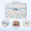 Unique Bargains Women's Cotton Quilted Makeup Bags for Travel 2 Pcs - 3 of 4