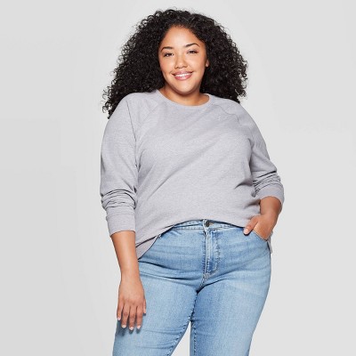 plus size grey sweatshirt