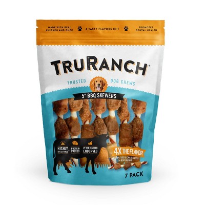 TruRanch Beefhide Skewers Dog Treats - 7ct