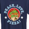 Women's - Teenage Mutant Ninja Turtles - Peace Love Pizza Short Sleeve Graphic T-Shirt - 2 of 4