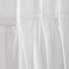 White Farmhouse Boho Shower Curtain with Ruffle Hem Linen Blend 72 Inchx 72 Inch Bathroom Decor Rustic Style - 3 of 4