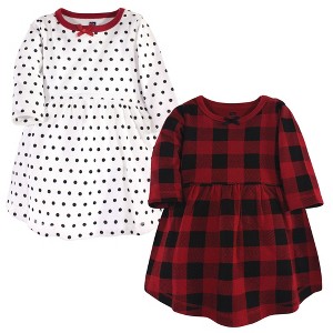 Luvable Friends Hudson Baby Long-Sleeve Dresses 2pk - 1 of 1