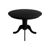 ChaletPosh 5-Piece Set 39"L Round Dining Table - 3 of 4
