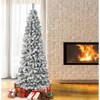 6/7ft Prelit Artificial Christmas Tree, Dual Color Led Lights, Slim/Flocked Options - 4 of 4