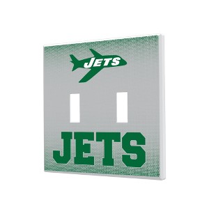NFL AFC Historic Teams Linen Hidden-Screw Light Switch Plate for Double Toggle - 1 of 4