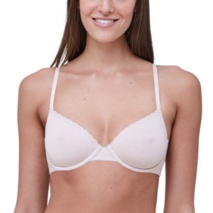 Skarlett Blue Women's Adorned Demi Cotton Unlined Underwire Bra 324211 - 1 of 2