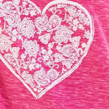raspberry sorbet heart placement