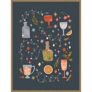 Amanti Art Holiday Cocktails by Nikita Jariwala Canvas Art Framed - 1 of 4