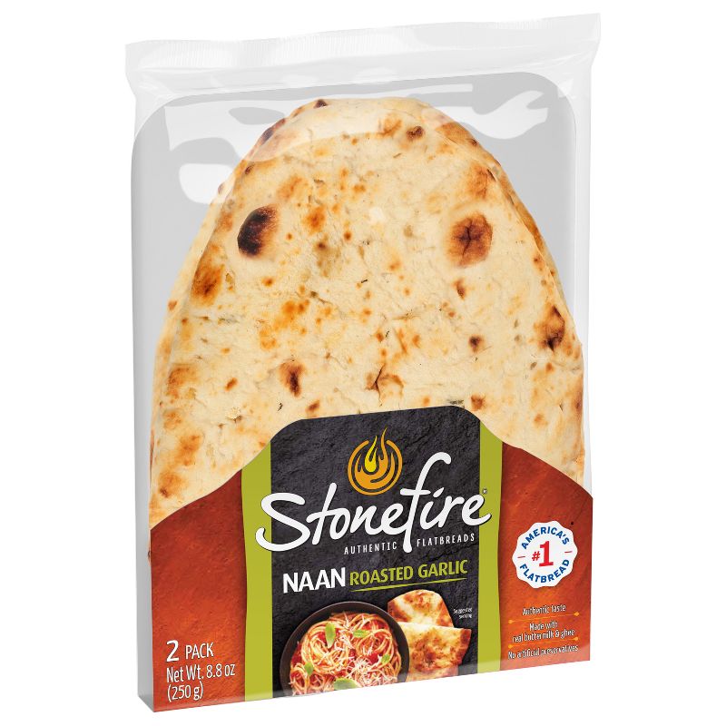 StonefireRoasted Garlic Naan Bread - 8.8oz/2ct, 4 of 10