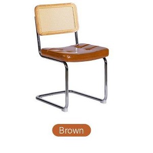 Lyngins Modern Dining Chairs with Rattan Backrest,Upholstered Kitchen Chairs Set of 2,Polyester Chairs for Dining Room,Kitchen - 1 of 4