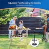 Winado 48 x 24 in. Stainless Steel Folding Table With Undershelf - 3 of 4