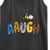Women's - Peanuts - Aaugh Pattern Charlie Brown Graphic Racerback Tank - 2 of 4