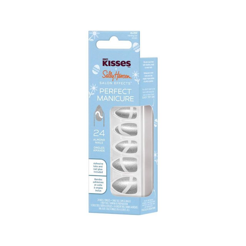Sally Hansen Salon Effects Perfect Manicure x Hershey&#39;s Kisses Press-On Nails Kit - Almond - Handing Out Kisses - 24ct, 5 of 9