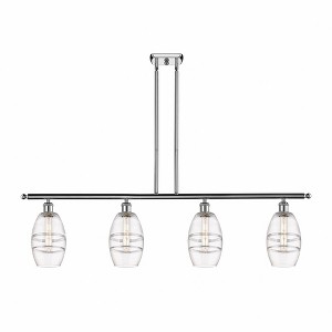 Vaz - 4 Light Stem Hung Island In Industrial Style-8.63 Inches Tall and 48 Inches Wide - 1 of 1