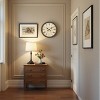 FURNIinspire Wall Clocks Round Living Room Roman Numeral Clock Decorative Hanging Clock Vintage Timepiece Home Decor, Brown, 20"*20"*2" - 4 of 4