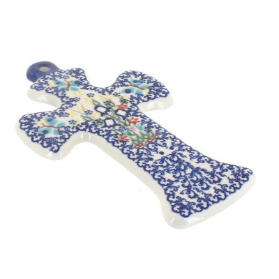 Blue Rose Polish Pottery 47 Vena Cross