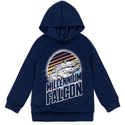 Star Wars The Mandalorian Darth Vader X-Wing Millennium Falcon Fleece Pullover Hoodie Toddler to Big Kid