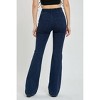 Women's Jalyn High Rise Clean Overlapping Flare Jeans - CELLO - 3 of 4