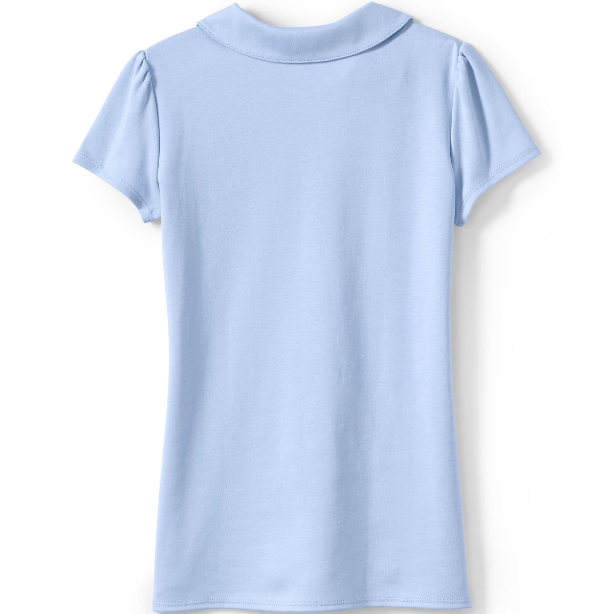 Lands' End Kids Short Sleeve Peter Pan Collar Polo Shirt - thumbnail 5