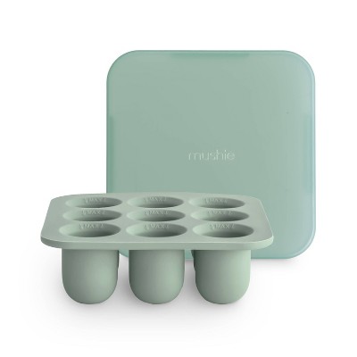 Mushie Silicone Fresh Food Feeder Freezer Tray - Cambridge Blue - 2pk