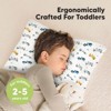 KeaBabies Jumbo Toddler Pillow with Pillowcase, 14X20 Soft Organic Toddler Pillows for Sleeping, Kids Travel Pillow - 2 of 4