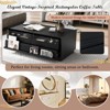 ALEXOUN 47.2" Rectangle Coffee Table with 4 Drawers and 2 Display Shelves,Wood Coffee Table with Fluted and Tempered Glass,for Living Room - 4 of 4