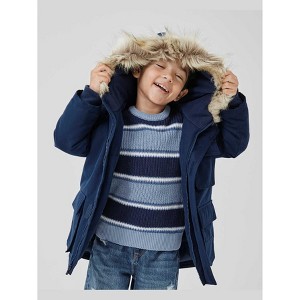 The Children's Place Baby Long Sleeve Midweight Microfleece Lined Utility Parka Jacket - 1 of 4