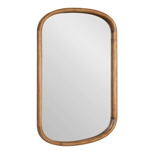 Kate & Laurel All Things Decor 24"X36" Talma Capsule Wall Mirror Rustic Brown - 1 of 4