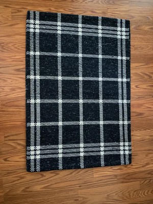 2'x3' Indoor/outdoor Woven Tapestry Rug Black - Threshold™ : Target