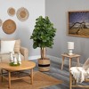 Nearly Natural 5-ft Fiddle Leaf Fig Artificial Tree in Handmade Natural Cotton Planter - 4 of 4