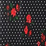 floral black dress with red flowers