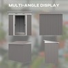 CAVINAS 6' x 4' Outdoor Storage Shed with Double Sliding Doors and 2 Air Vents for Backyard, Patio - 3 of 4