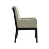 Meridian Furniture,Gwendolyn Linen Textured Fabric Dining Arm Chair - 4 of 4