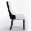 Ridstar 2 Piece Contemporary Dining Chairs, Armless Chair For Dining Room-White - 2 of 4