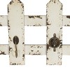 14"x48" Wood 8 Hanger Wall Hook Cream - Olivia & May: Farmhouse Style, Metal Bird Accents, Indoor Use, Keyhole Hanging - image 4 of 4