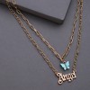 SOHI Women's Gold Everyday Multi-Layer Necklace - 3 of 4